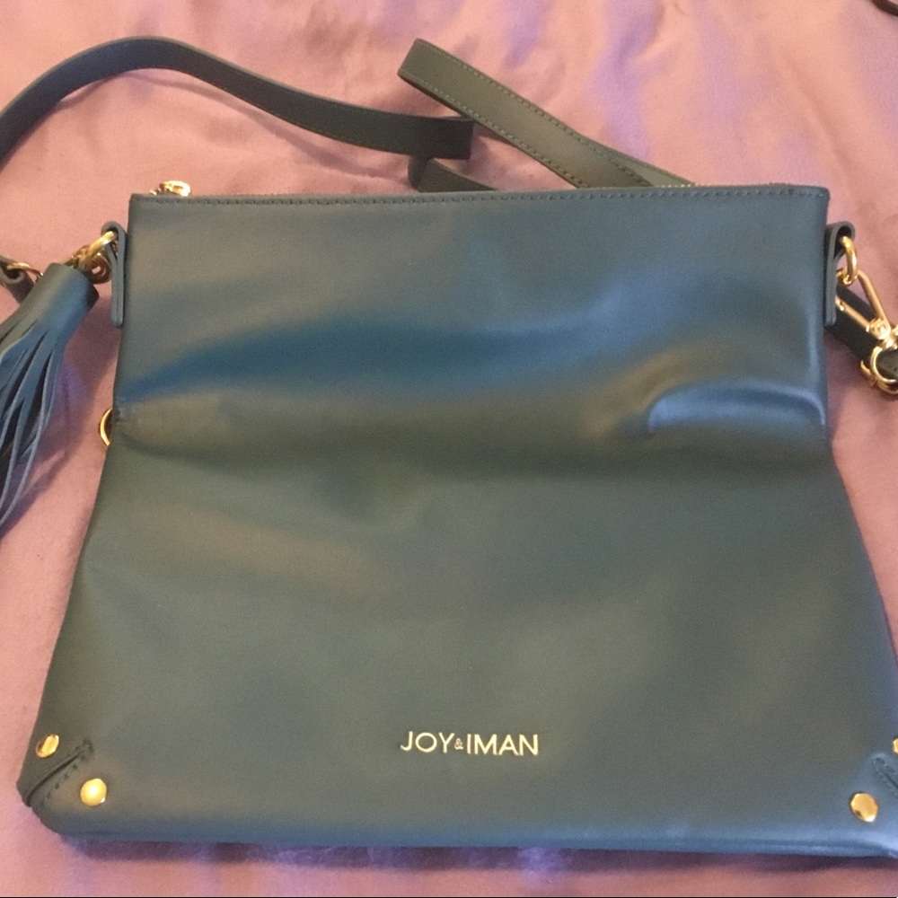 Joy & Iman crossbody handbag teal - Picture 3 of 8